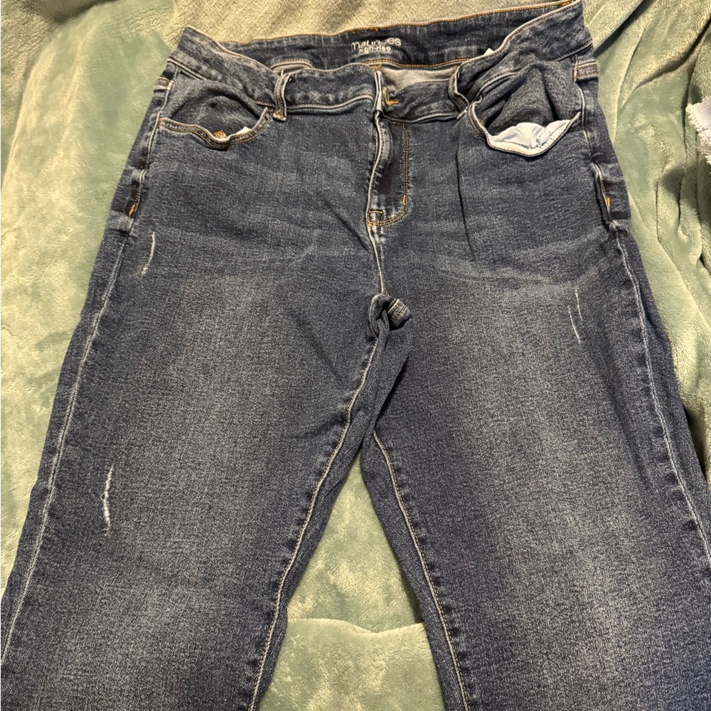 Maurices Dark Blue Straight Leg Jeans